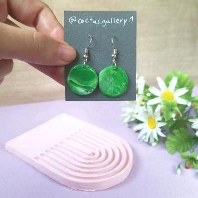 گوشواره خمیری سبز ابروبادی