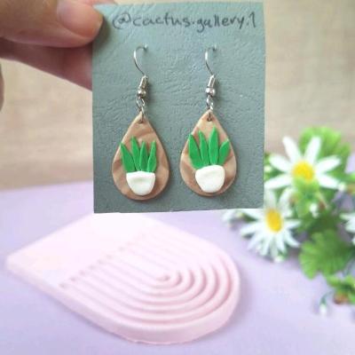 گوشواره خمیری گلدان