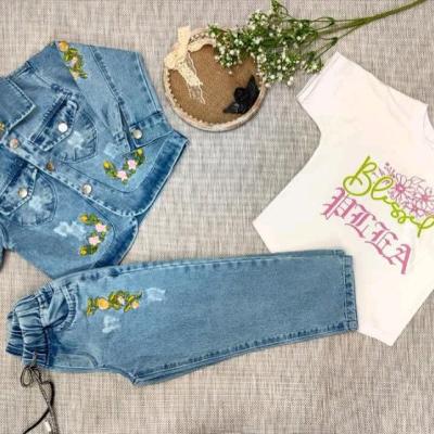 ست بچگانه لی دخترانه کت و شلوار و تیشرت