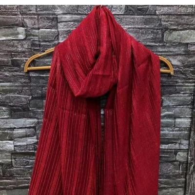 شال نخی قواره بلند مجلسی طرح میله ای دوردوخت (ارسال رایگان) عبیرشاپ