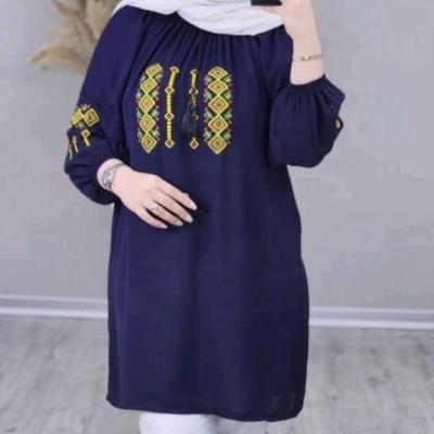 شومیز نخی و گلدوزی مدل ترنم