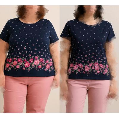 تیشرت زنانه و دخترانه گلدار بلوز زنانه و دخترانه