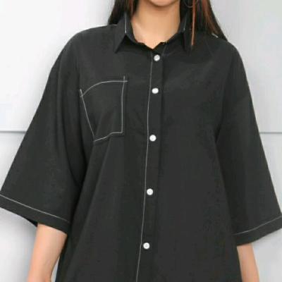 شومیز مانتویی خط سفید-153566