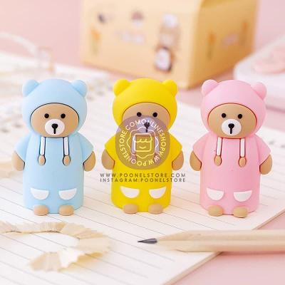 مدادتراش فانتزی سیلیکونی مدل خرسی cute fancy students bear model