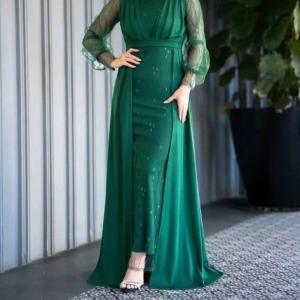 پیراهن شب زنانه کرپ مدل لباس مجلسی شیک ماکسی زنانه لباس عقد سایز 38 تا 50-155832