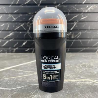 مام رول ضد تعریق مردانه لورآل 5 در 1 Carbon Protect