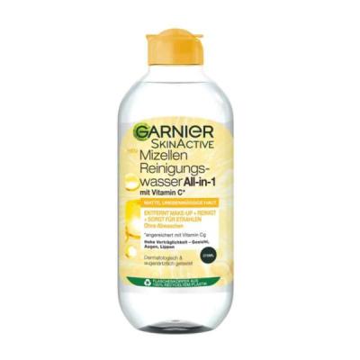 میسلار واتر آبرسان و درخشان کننده پوست گارنیر Garnier مدل ویتامین سی VITAMIN C