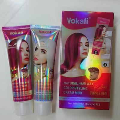 واکس موی رنگی طبیعی Vokali – رنگ بنفش قرمز