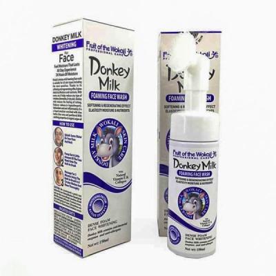 فوم شستشو صورت براش دار حاوی شیر الاغ وکالی