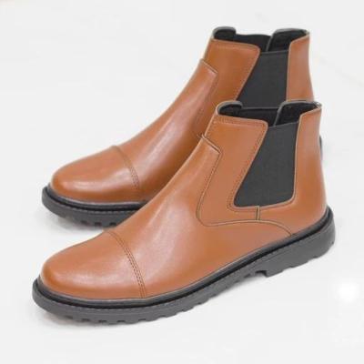 نیم بوت مردانه کشی مدل ایتالیا رنگ عسلی ارسال رایگان