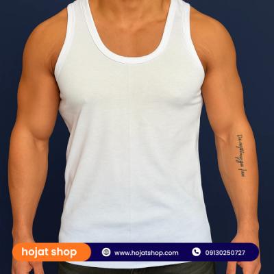 زیرپوش رکابی ساده ضخیم سفید جین 12 عددی