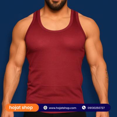 زیرپوش رکابی یکرو مردانه شش رنگ(رنگ رندوم) جین 12 عددی