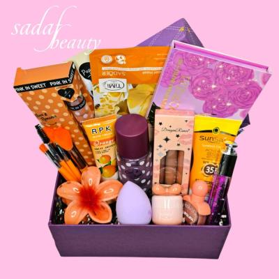 پک لوازم آرایشی بنفش نارنجی