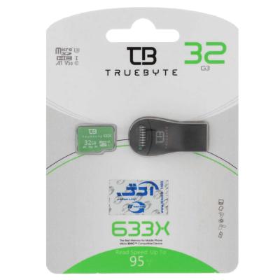TRUEBYTE microSDXC & Card Reader U3 Class 10 633X -95MB/s - 32GB