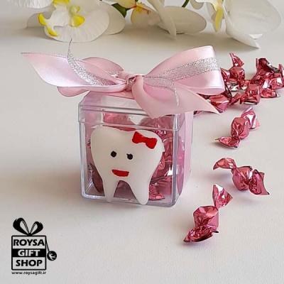 گیفت دندونی مناسب جشن دندون حاوی شکلات